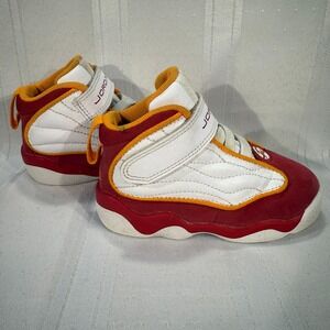 Jordan 12 Retro Toddler White Red Gold Sneakers Size 7C